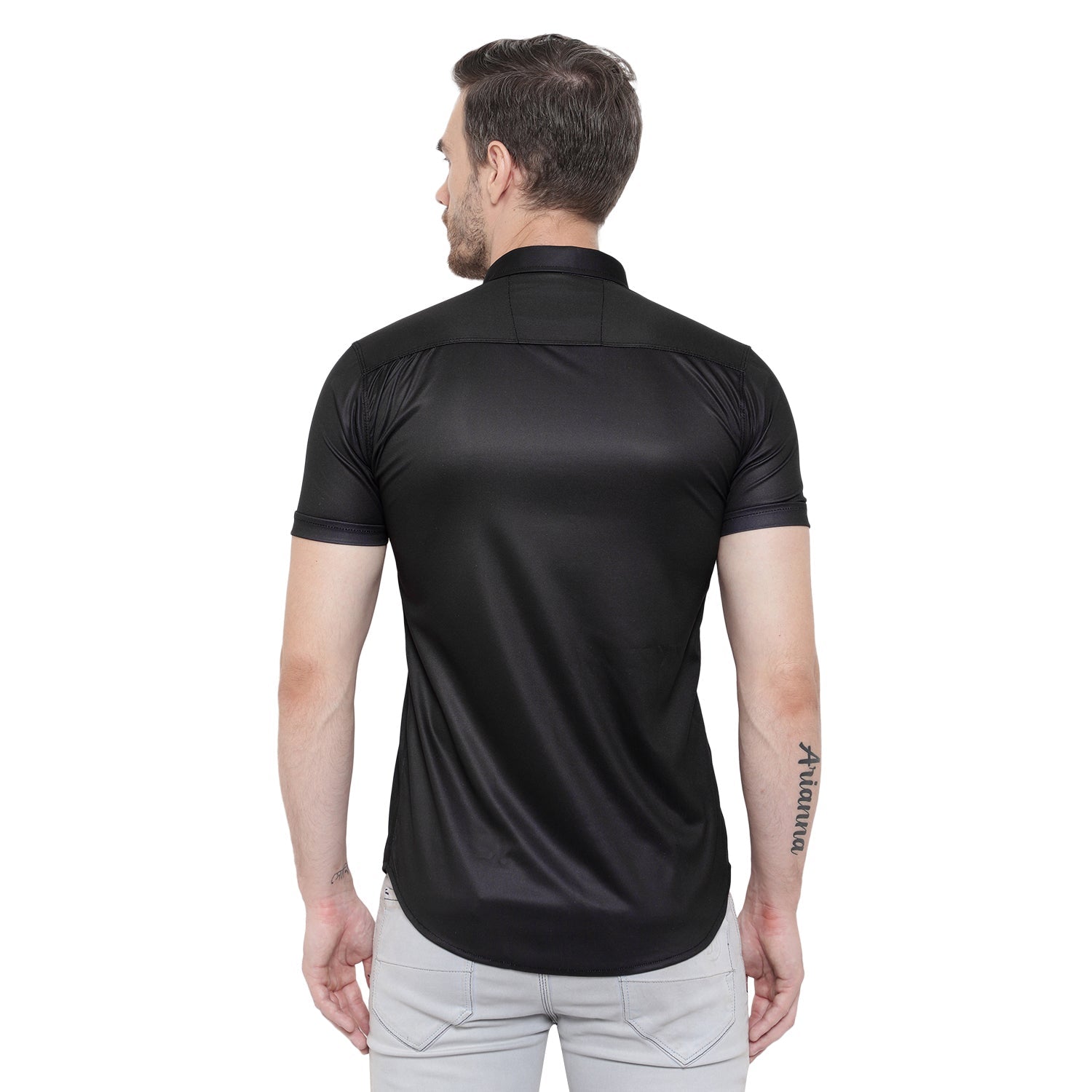 Men Regular, Super Slim Fit Printed Cut Away Collar Casual Shirt - Dynadrops.In