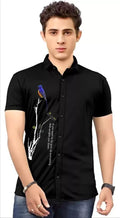 Men Regular, Super Slim Fit Printed Cut Away Collar Casual Shirt - Dynadrops.In