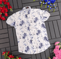 Men Regular, Super Slim Fit Printed Ribbed Collar Casual Shirt - Dynadrops.In