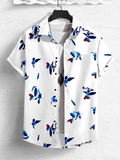 Men Regular, Super Slim Fit Printed Ribbed Collar Casual Shirt - Dynadrops.In