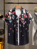 Men Regular, Super Slim Fit Printed Ribbed Collar Casual Shirt - Dynadrops