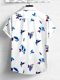 Men Regular, Super Slim Fit Printed Ribbed Collar Casual Shirt - Dynadrops.In
