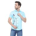 Men Regular, Super Slim Fit Printed Ribbed Collar Casual Shirt - Dynadrops