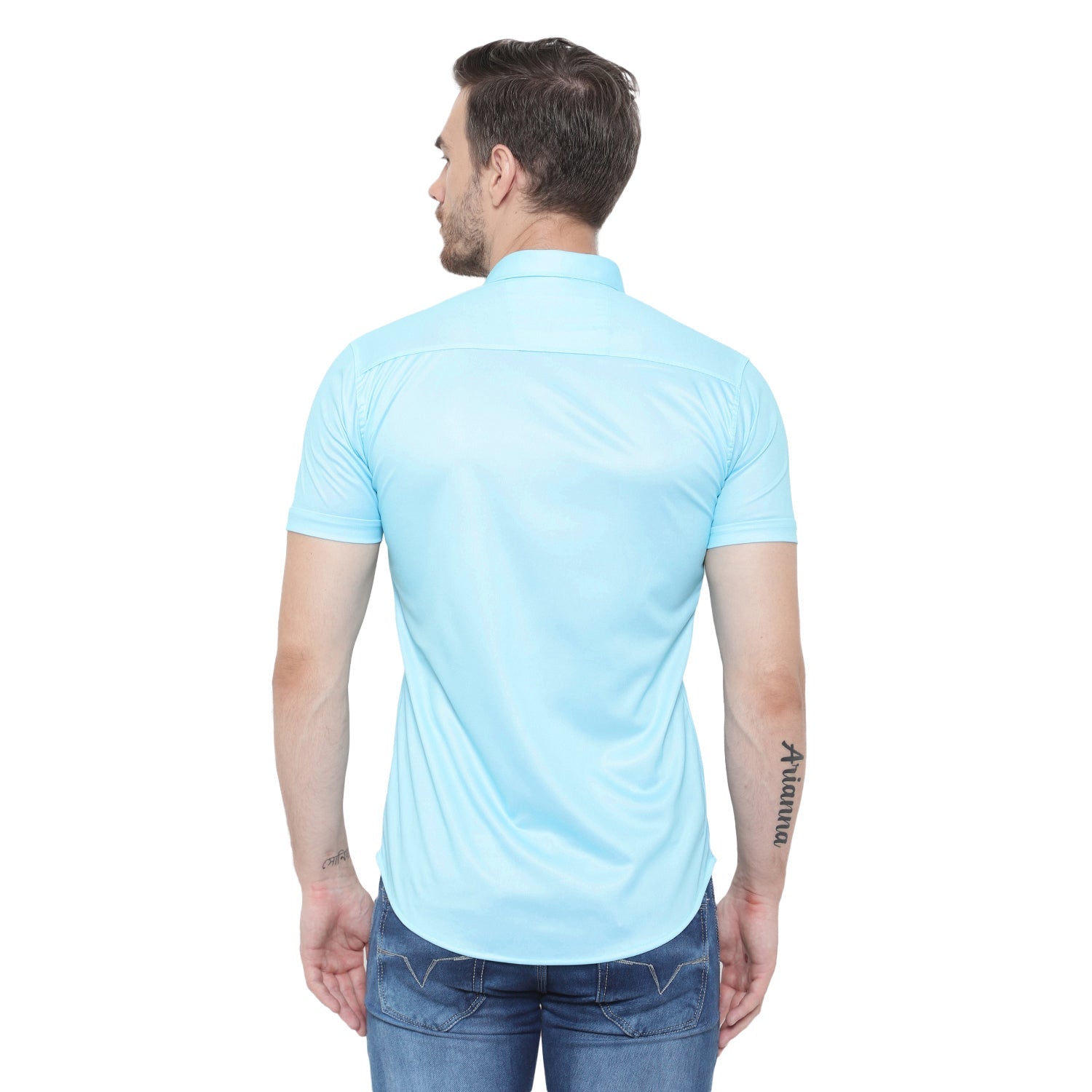 Men Regular, Super Slim Fit Printed Ribbed Collar Casual Shirt - Dynadrops