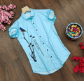 Men Regular, Super Slim Fit Printed Ribbed Collar Casual Shirt - Dynadrops