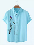Men Regular, Super Slim Fit Printed Ribbed Collar Casual Shirt - Dynadrops