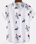 Men Regular, Super Slim Fit Printed Ribbed Collar Casual Shirt - Dynadrops.In