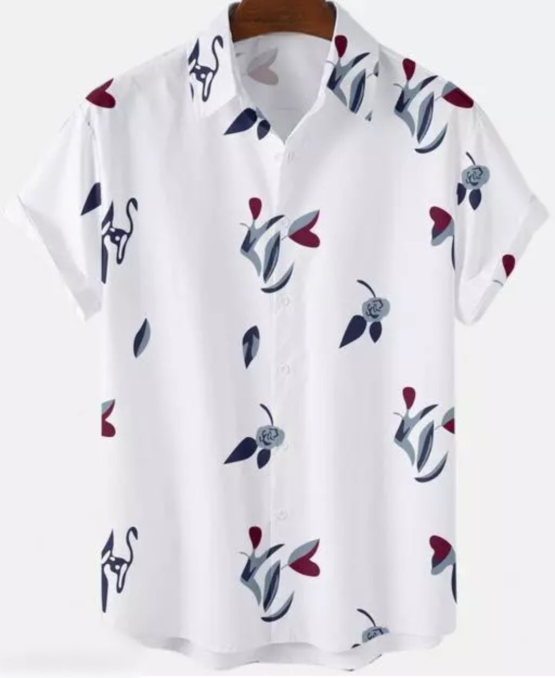 Men Regular, Super Slim Fit Printed Ribbed Collar Casual Shirt - Dynadrops.In
