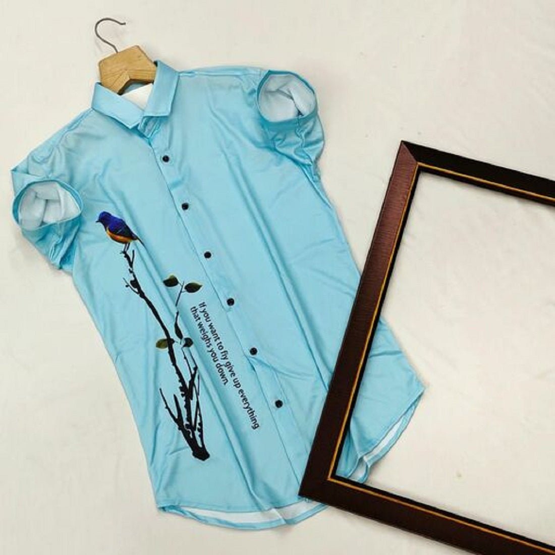 Men Regular, Super Slim Fit Printed Ribbed Collar Casual Shirt - Dynadrops