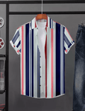 Men Regular, Super Slim Fit Striped Casual Shirt - Dynadrops