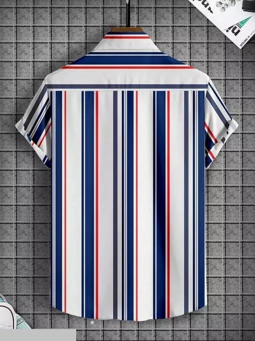 Men Regular, Super Slim Fit Striped Casual Shirt - Dynadrops