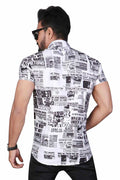 Men Slim Fit Printed Casual Shirt - Dynadrops