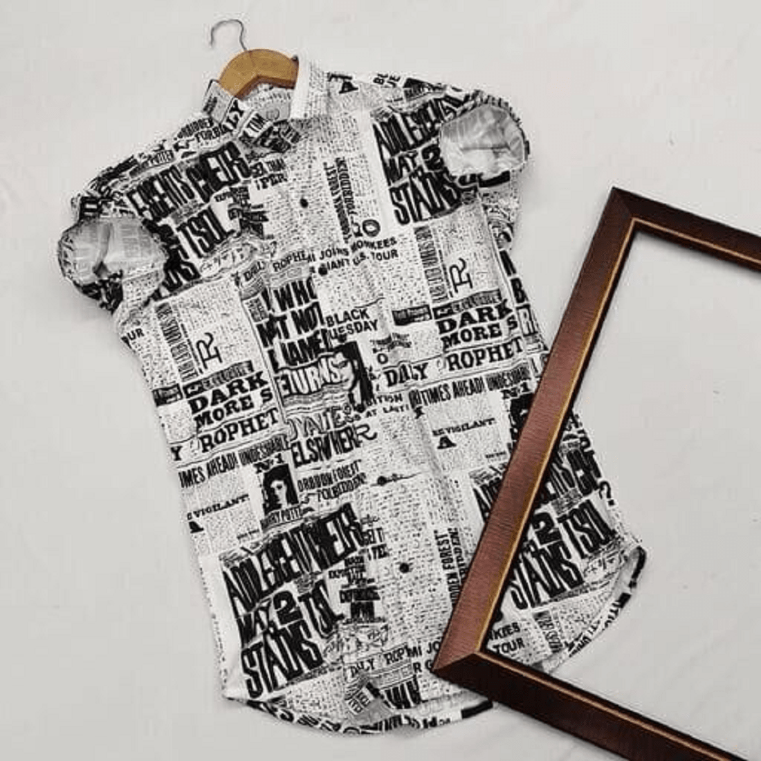 Men Slim Fit Printed Casual Shirt - Dynadrops