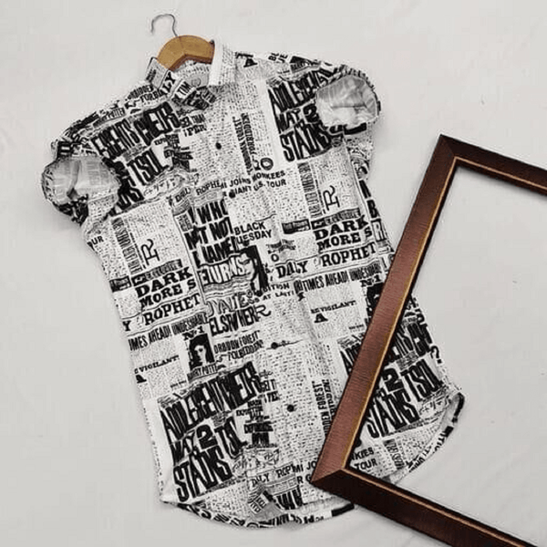 Men Slim Fit Printed Casual Shirt - Dynadrops