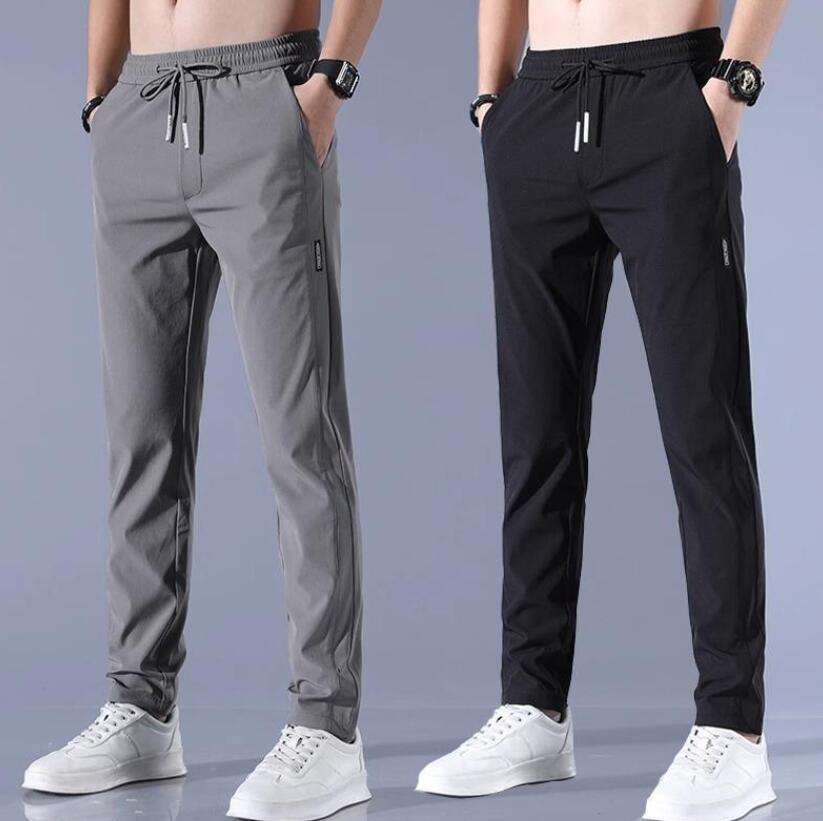 Men Solid Black, Grey Track Pants ( Pack of 2 ) - Dynadrops