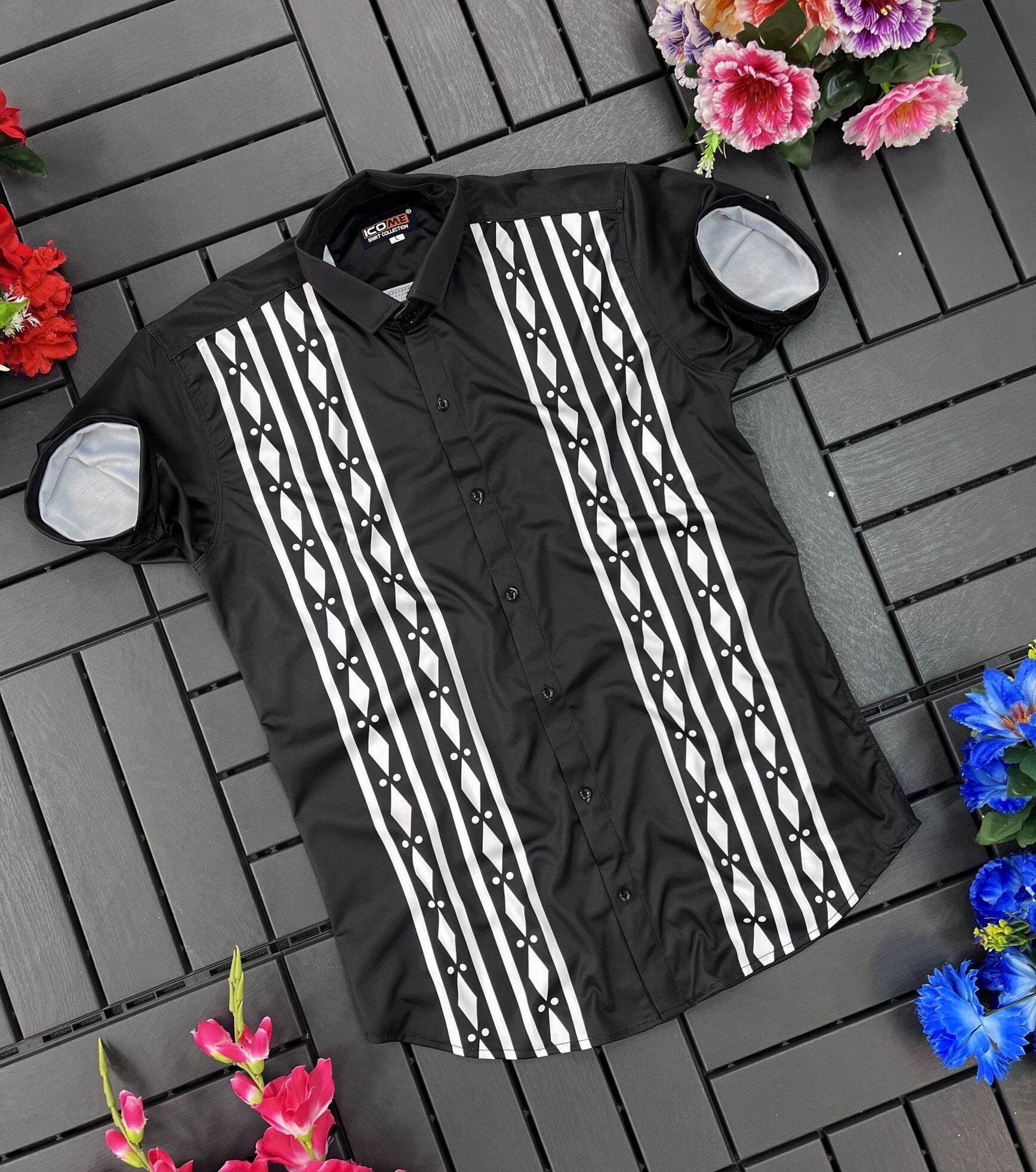 Men's printed half sleeve shirts - Dynadrops