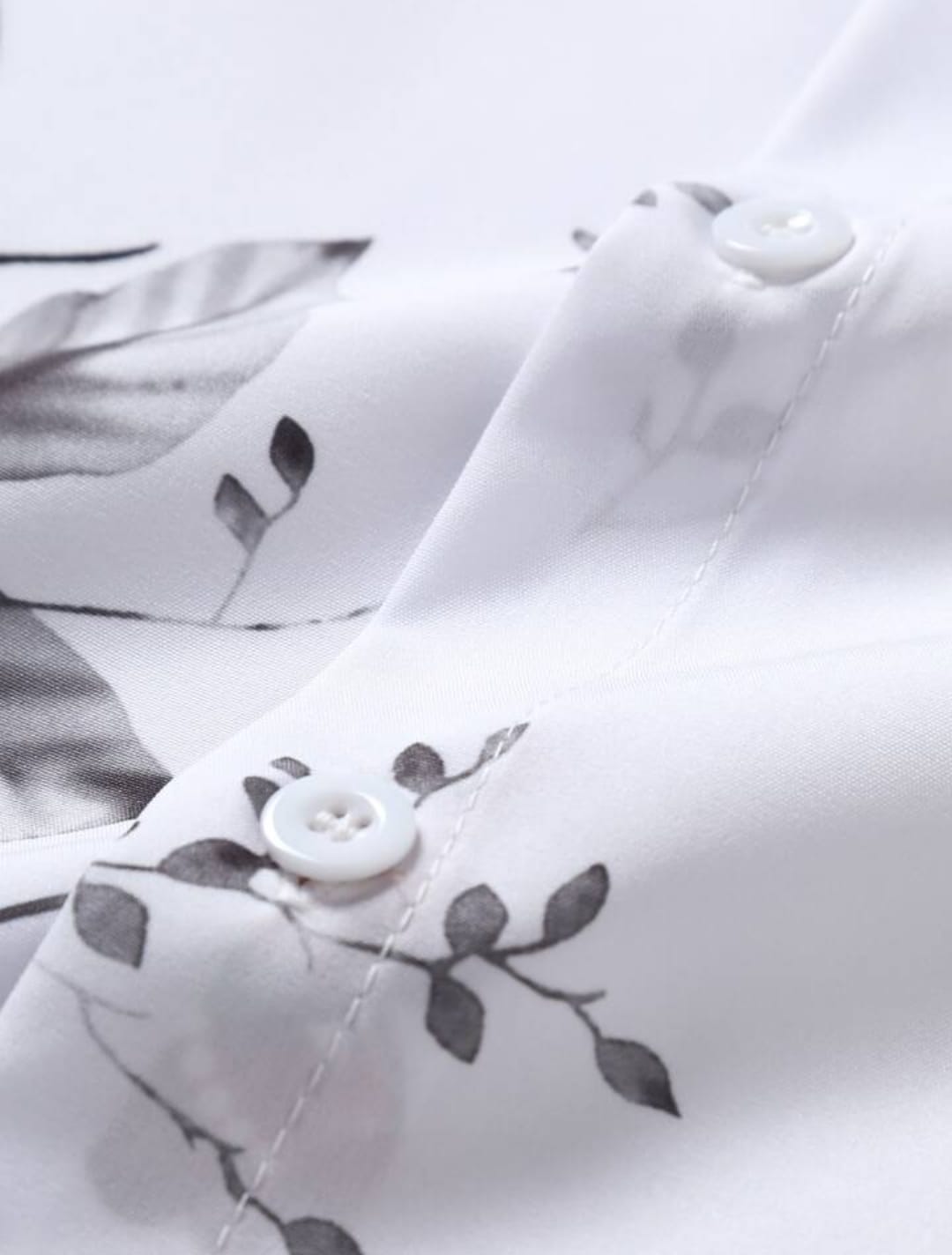 Men's Regular Fit Printed Ribbed Collar Casual Shirt with Premium Cotton Blend Fabric - Dynadrops