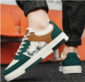 Men’s Stylish Casual Sneakers – Trendy Color-Block Lace-Up Shoes for Men - Dynadrops
