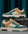Men’s Stylish Casual Sneakers – Trendy Color-Block Lace-Up Shoes for Men - Dynadrops