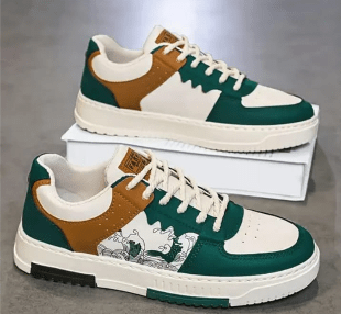 Men’s Stylish Casual Sneakers – Trendy Color-Block Lace-Up Shoes for Men - Dynadrops