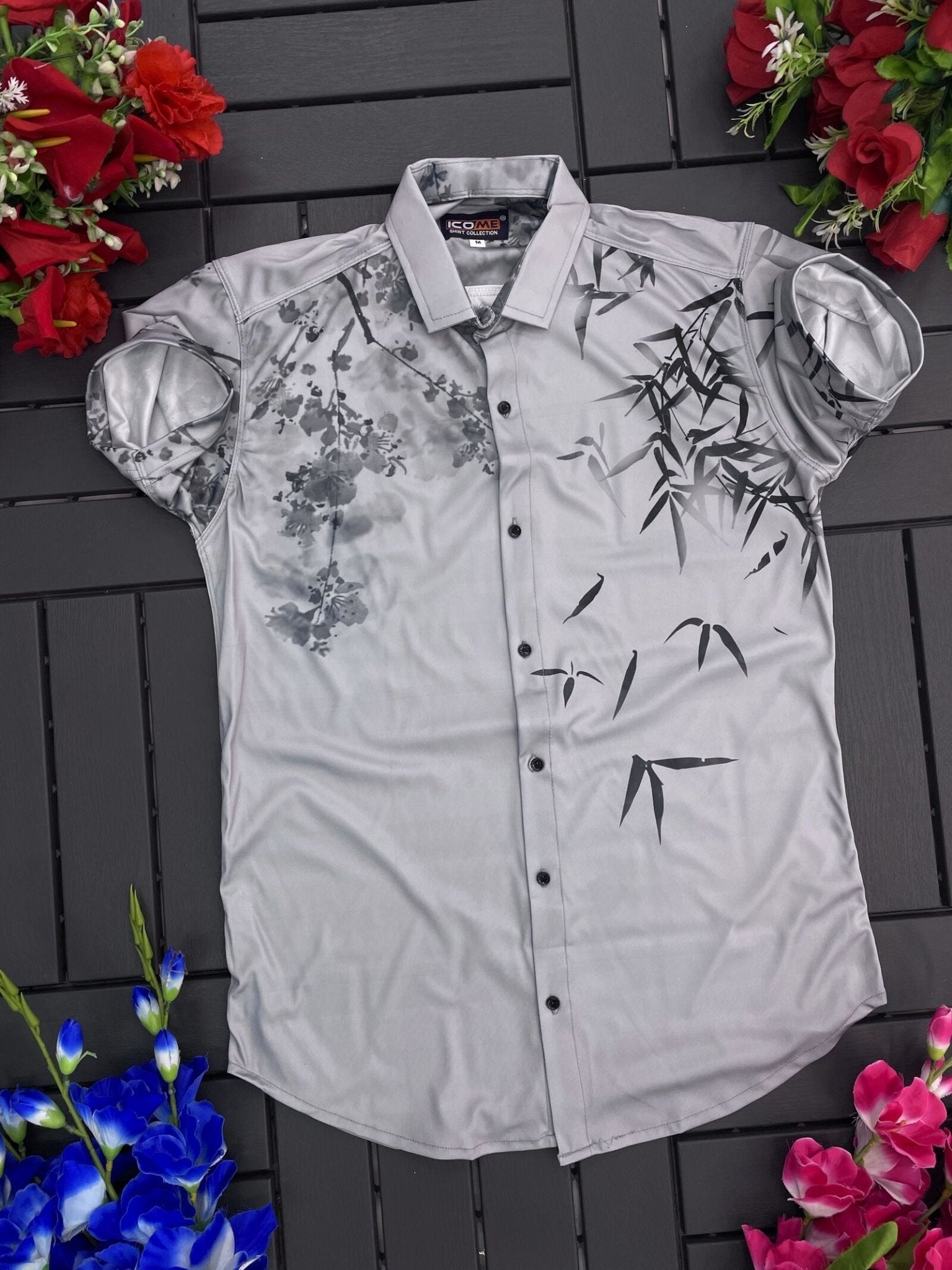 Printed Half Sleeves Stylish Shirts for Men - Dynadrops.In