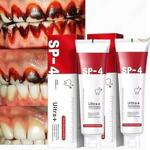 Sp-4 probiotic whitening toothpaste, Teeth Whitener Toothpaste, Natural Tooth Whitener (PACK OF 2) - Dynadrops