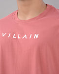 Villain Oversized Tee – Dust Rose - Dynadrops.In