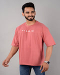 Villain Oversized Tee – Dust Rose - Dynadrops.In