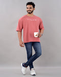 Villain Oversized Tee – Dust Rose - Dynadrops.In