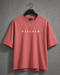 Villain Oversized Tee – Dust Rose - Dynadrops.In