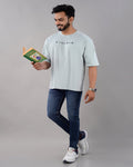 Villain Oversized Tee – Ice Blue - Dynadrops