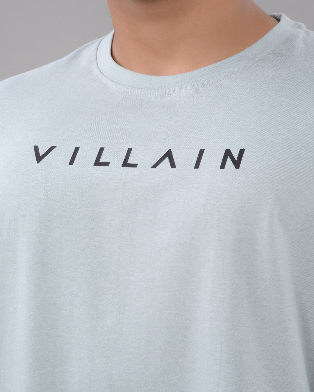 Villain Oversized Tee – Ice Blue - Dynadrops