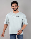 Villain Oversized Tee – Ice Blue - Dynadrops