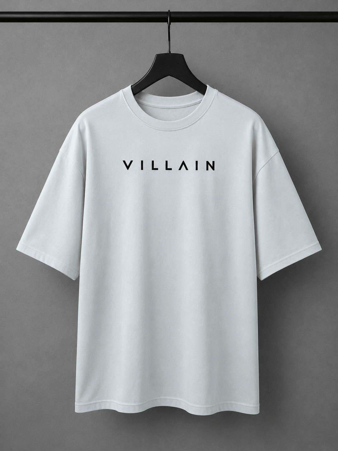 Villain Oversized Tee – Ice Blue - Dynadrops