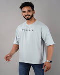 Villain Oversized Tee – Ice Blue - Dynadrops