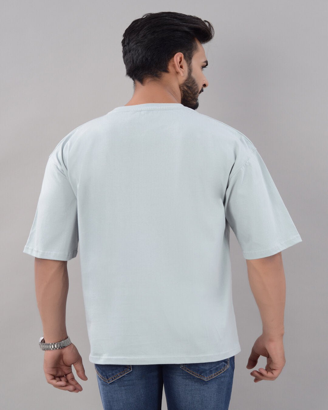 Villain Oversized Tee – Ice Blue - Dynadrops