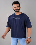 Villain Oversized Tee – Navy - Dynadrops